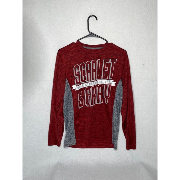 Ohio State Buckeyes Long Sleeve Scarlet Shirt Small Mens - Picture 1 of 8